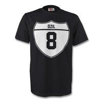 mesut ozil germany crest tee black kids