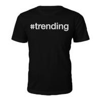 Men\'s #Trending Slogan T-Shirt - Black - M