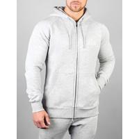Mens Classic Zip Up Hooded Jacket 2.0 / Light Grey : Small