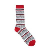 Men Bicycle Stripe Crew Socks