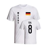 mesut ozil germany flag t shirt white