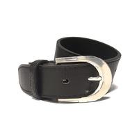 mens monty leather belt in black