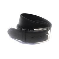 Mens Kurt Aztec Leather Belt in Black