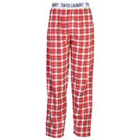 Men\'s brushed flannel checked red lounge bottoms - Tokyo Laundry