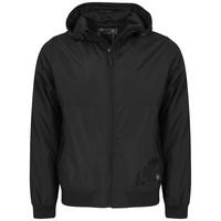 mens mesh lining hooded black jacket dissident