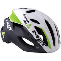 MET Dimension Data Rivale Aero Road Helmet Black/Green Road Helmets