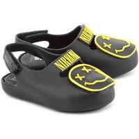 mel rock star boyss baby slippers in black