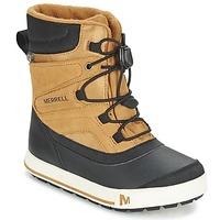 Merrell SNOW BANK 2.0 WTPF boys\'s Children\'s Snow boots in BEIGE