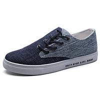 Men\'s Sneakers Spring Summer Comfort Linen Outdoor Athletic Casual Split Joint Lace-up Running