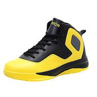 Men\'s Athletic Shoes Spring / Fall Comfort PU Athletic Flat Heel Others / Lace-up Yellow / Red / White Basketball