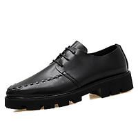 Men\'s Oxfords Spring Summer Creepers Formal Shoes Comfort PU Wedding Outdoor Office Career Party Evening Casual Lace-up