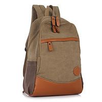 men women canvas backpack school laptop bag