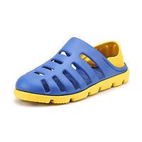 mens sandals summer hole shoes pu outdoor athletic casual flat heel wa ...