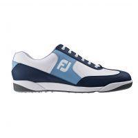 Mens AWD Casual Golf Shoes - Navy / White / Aqua