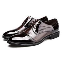 Men\'s Shoes Office Career/Party Evening/Casual Patent Leather Oxfords Black/Brown