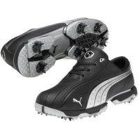 mens tux lux golf shoes blacksilver