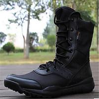 mens boots spring fall winter comfort leather office career casual bla ...