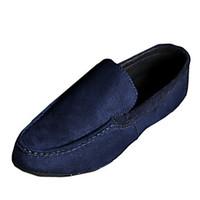 Men\'s Flats Spring / Fall Moccasin / Comfort PU / Leatherette Casual Flat Heel Others Black / Blue / Gray Walking