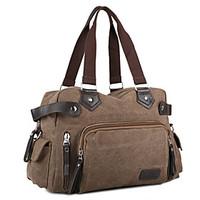 mens vintage canvas messenger bag travel military handbag shoulder boo ...