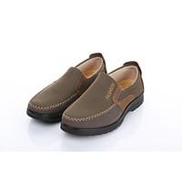 mens loafers slip ons formal shoes fabric spring fall office career ca ...
