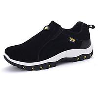 Men\'s Loafers Slip-Ons Comfort PU Spring Fall Outdoor Walking Comfort Black Gray Khaki Flat