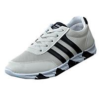 Men\'s Sneakers Spring / Summer / Fall / Winter Comfort PU Casual Flat Heel Lace-up Black / Blue / White Walking