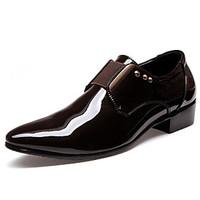 mens shoes pu leather fashion oxford shoes blackbrown