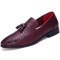 mens loafers slip ons comfort fabric spring fall casual walking split  ...