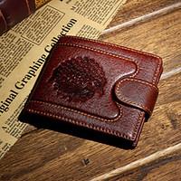 Men Cowhide Formal Casual Professioanl Use Shopping Wallet Card ID Holder Coin Purse Fall