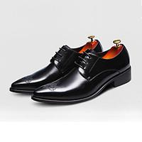 Men\'s Oxfords Spring / Fall / Winter Styles / Pointed Toe Leather Wedding / Office Career / Party Evening / Casual