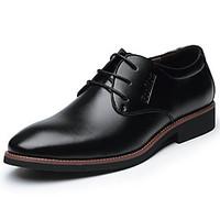 Men\'s Shoes Office Career/Casual Leather Oxfords Black/Brown