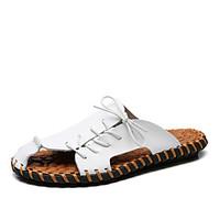mens slippers flip flops spring summer comfort leather outdoor office  ...