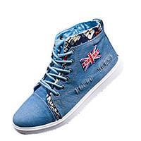 Men\'s Sneakers Spring / Fall Comfort Fabric Casual Flat Heel Blue / Royal Blue Sneaker