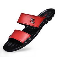 mens slippers flip flops latex summer casual walking flat heel black b ...