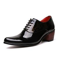 Men\'s Shoes Office Career/Party Evening/Casual Fashion Patent Leather Oxfords Shoes Black/Bule
