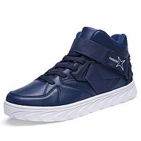 mens sneakers fall winter comfort pu athletic casual flat heel lace up ...