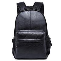 men backpack pu all seasons casual outdoor professioanl use black coff ...