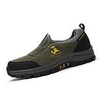 Men\'s Loafers Slip-Ons Spring / Fall Comfort Fabric Casual Flat Heel Slip-on Green / Gray Sneaker