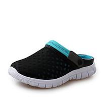 mens sandals summer hole shoes tulle casual flat heel buckle blue gree ...