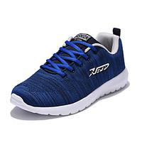 Men\'s Sneakers Spring / Fall Comfort Tulle Athletic Flat Heel Others / Lace-up Black / Blue / Gray Running