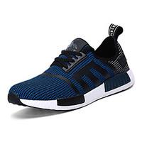 Men\'s Sneakers Spring / Fall Comfort Tulle Casual Flat Heel Black / Blue / Red Walking