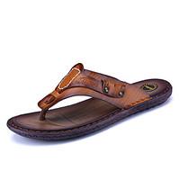 Men\'s Slippers Flip-Flops Spring Summer Comfort Microfibre Outdoor Casual Flat Heel Walking