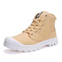 mens fashion canvas boots comfort combat boots tooling shoes outdoor c ...