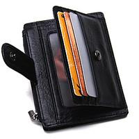Men Cowhide Sports Casual Outdoor Office Career Shopping Card ID Holder All Seasons