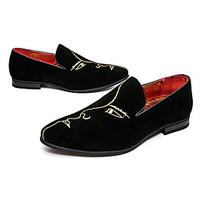 mens loafers slip ons spring fall moccasin comfort suede wedding outdo ...