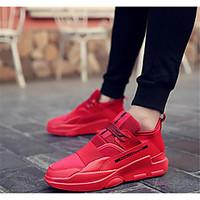 mens sneakers winter leatherette casual white black red