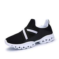 Men\'s Fashion Sneakers Comfort Tulle Running Outdoor Casual Sports Shoes Flat Heel Slip-On Black / White / Orange