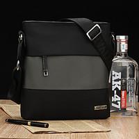Men Shoulder Bag Travel Bag Oxford Cloth Fall Casual Outdoor Office Career Baguette Zipper Black