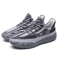 Men\'s Fashion Sneakers Casual Yeezy Shoes Comfort Tulle Athletic Shoes Flat Heel Lace-up Running Shoes EU39-43
