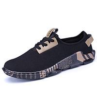 Men\'s Spring Summer Fall Comfort Tulle Outdoor Athletic Casual Flat Heel Lace-up Running Shoes